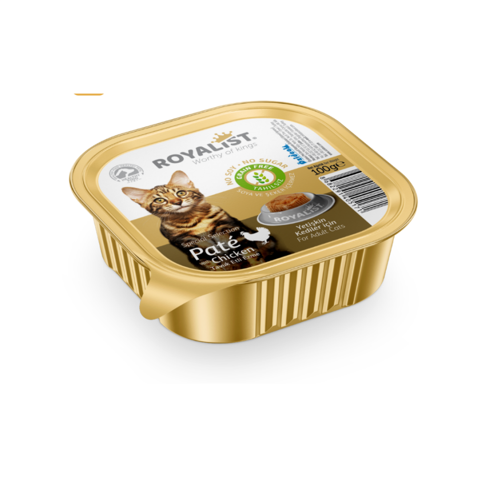 ROYALİST KEDİ TAVUK ETLİ EZME 100 GR