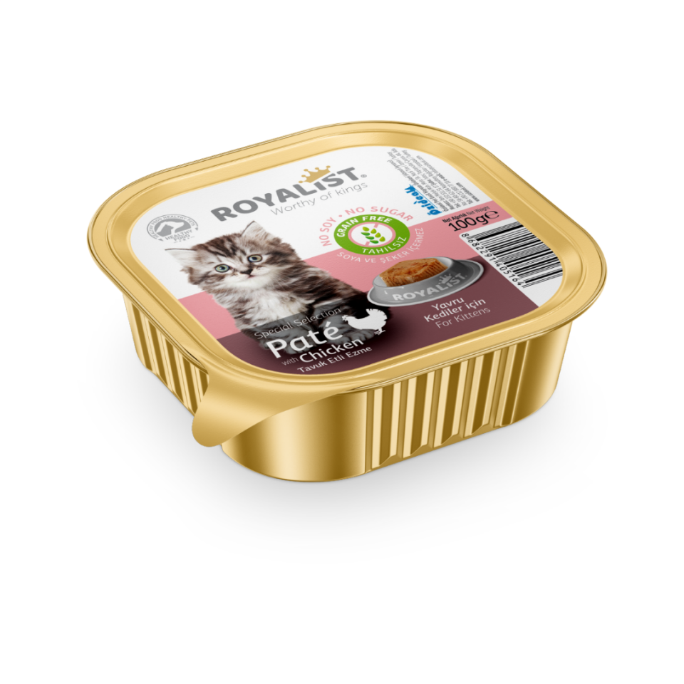 ROYALİST YAVRU KEDİ TAVUK ETLİ EZME 100 GR