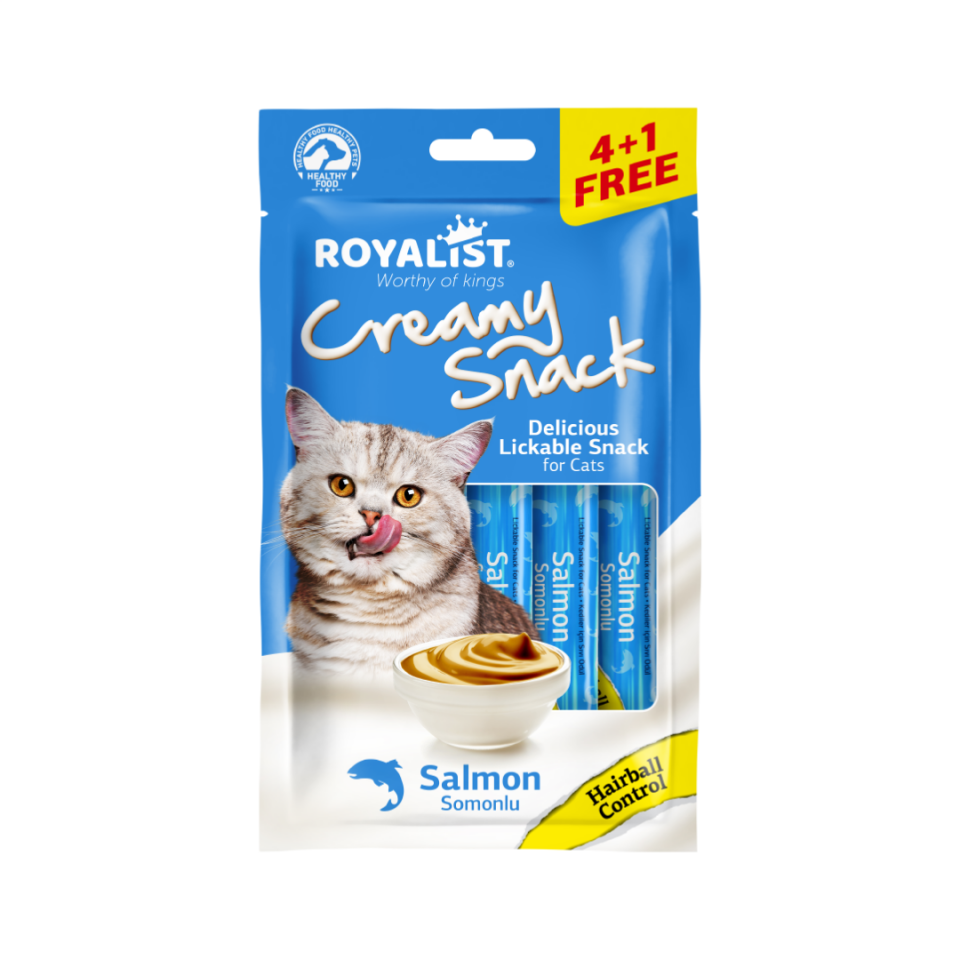 ROYALIST CREAMY SNACK – SALMON – HAİRBALL CONTROL 75
