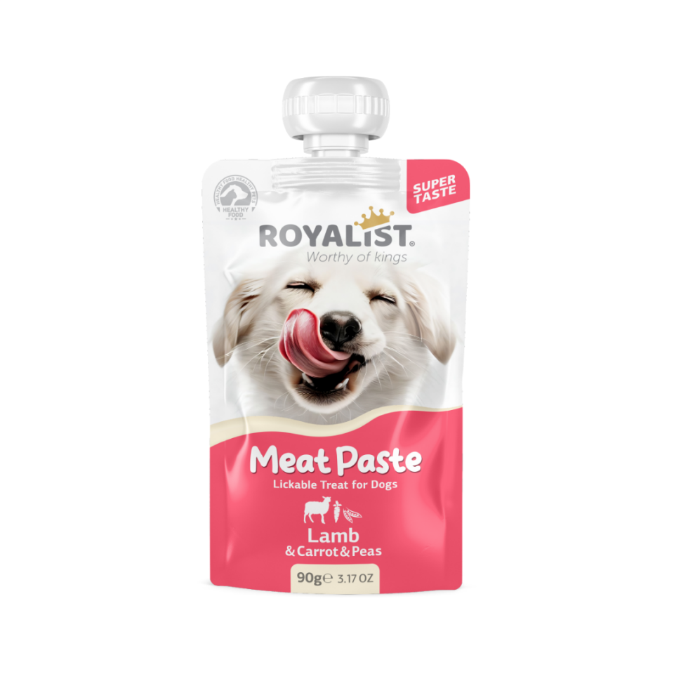 ROYALIST MEAT PASTE DOG LAMB & CARROT & PEAS 90 GR