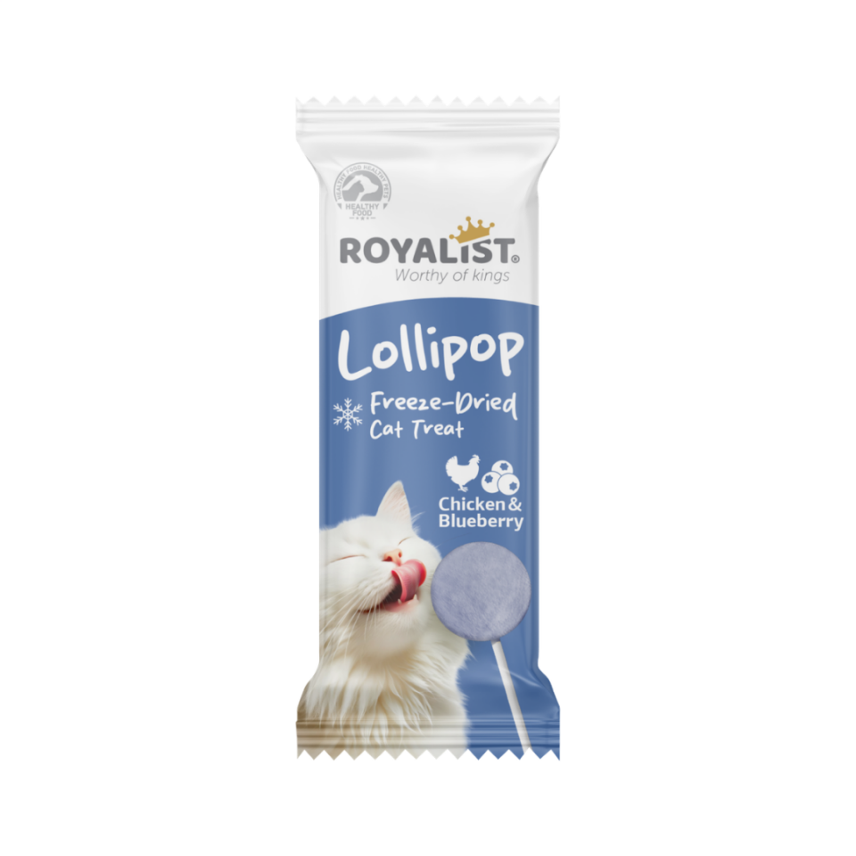 ROYALİST TAVUKLU VE YABAN MERSİNLİ KEDİ LOLİPOP ÖDÜL