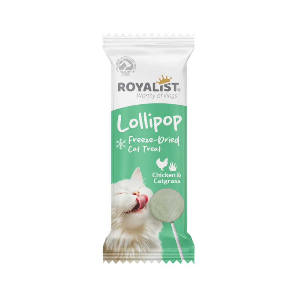 ROYALİST TAVUKLU VE KEDİ ÇİMLİ KEDİ LOLİPOP ÖDÜL