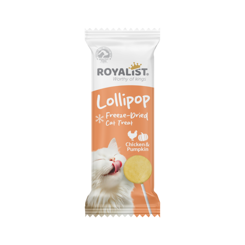 ROYALİST TAVUKLU VE BALKABAKLI KEDİ LOLİPOP ÖDÜL