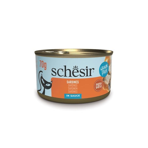 Schesir Tamamlayıcı Sardalyalı Sos İçinde Kedi Konservesi 70gr