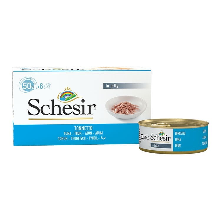 Schesir Jelly Ton Balığı Jöle İçinde Yetişkin Kedi Konservesi Multipack 6x50g