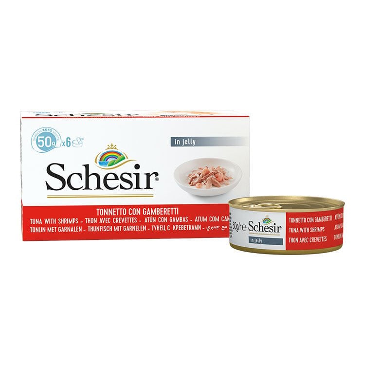 Schesir For Cat Multipack Prawns 50g x 6