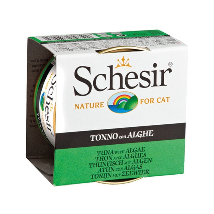 Schesir Jelly Ton Balığı ve Su Yosunu Jöle İçinde Yetişkin Kedi Konservesi 85g