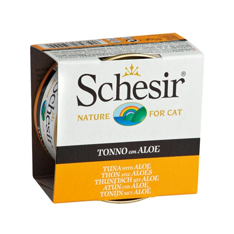Schesir Jelly Ton Balığı ve Aloe Vera Jöle İçinde Yetişkin Kedi Konservesi 85g