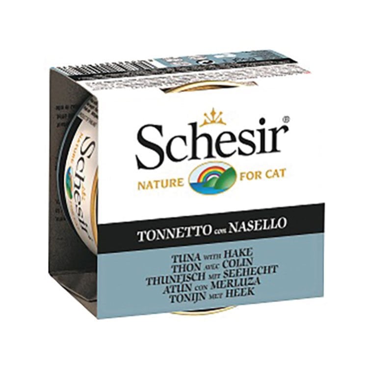Schesir Jelly Ton Balığı ve Barlam Balığı Jöle İçinde Yetişkin Kedi Konservesi 85g