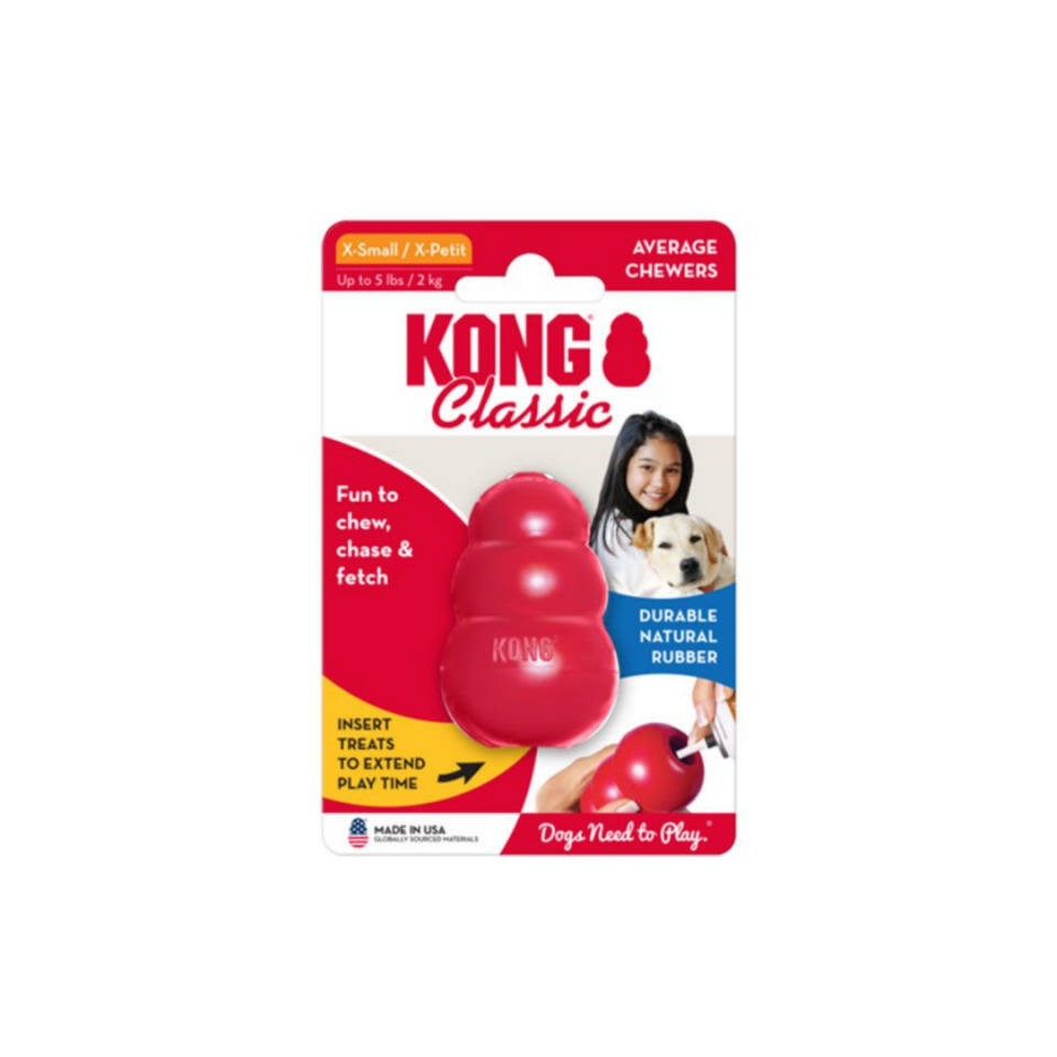 KONG Classic Köpekler için Çok Amaçlı Isırma Oyuncağı XS