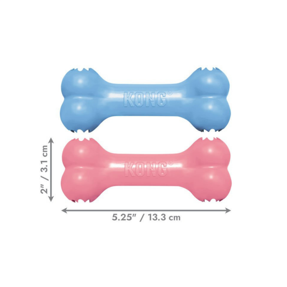 KONG Puppy Goodie Bone Kemik Şeklinde Çok Amaçlı Yavru Köpek Oyuncağı S