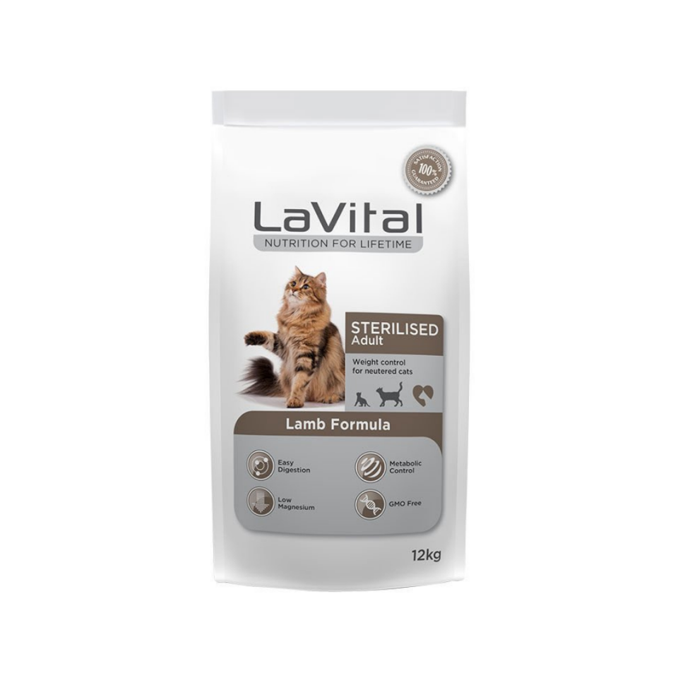 LaVital Kuzu Etli Kısırlaştılmış (Sterilised) Yetişkin Kedi Maması 12kg
