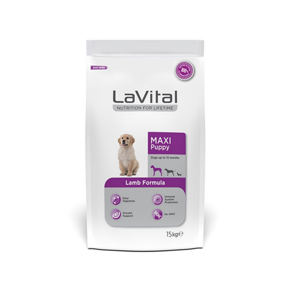 LaVital Kuzu Etli Orta-Büyük Irk Yavru Köpek Maması 13+2kg Hediyeli