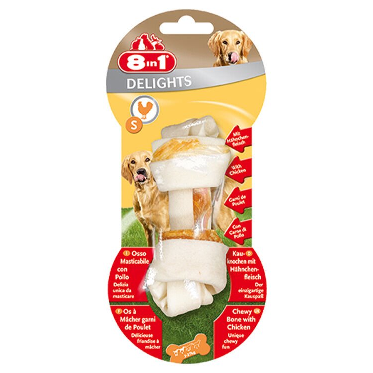 8IN1 Delights Bones Köpek Ödül Kemiği Tavuklu S