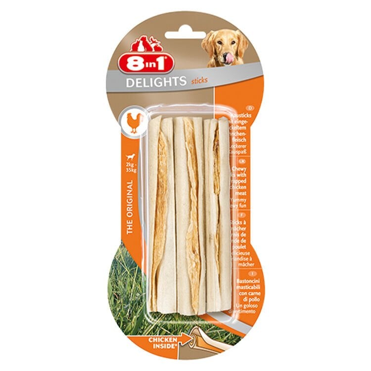 8IN1 Delights Çubuk Köpek Ödül Kemiği Tavuklu – 75GR