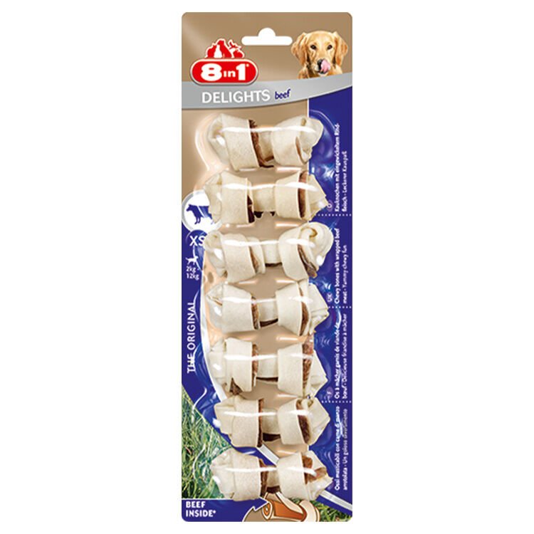 8IN1 Delights Köpek Ödül Kemiği Sığır Etli XS – 84GR