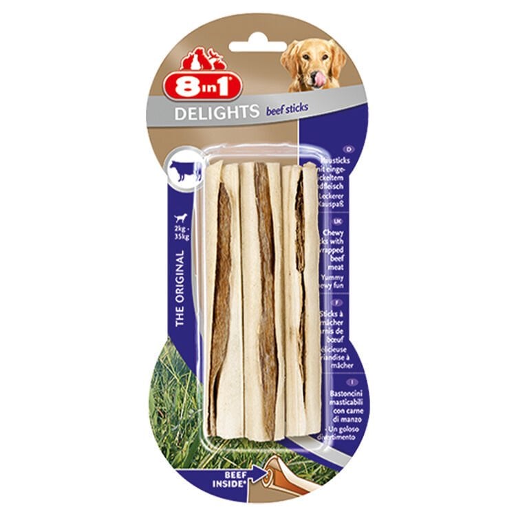 8IN1 Delights Çubuk Köpek Ödül Kemiği Sığır Etli – 75GR