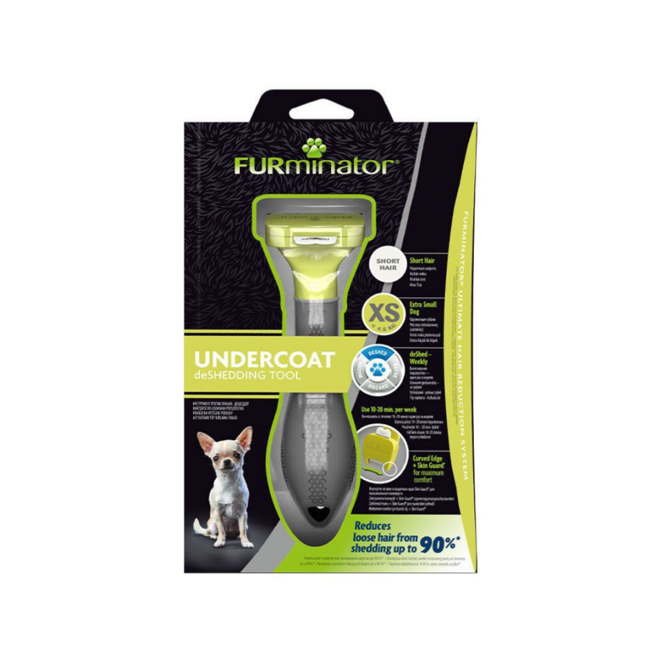Furminator Köpek Tarağı – Kısa Tüylü Küçük Irk Köpekler için – XS
