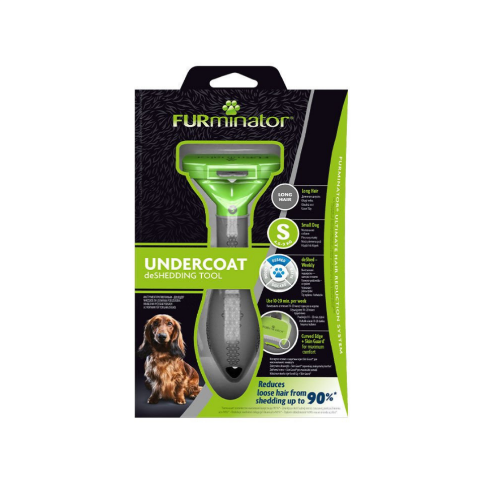 Furminator Köpek Tarağı – Uzun Tüylü Küçük Irk Köpekler için – S