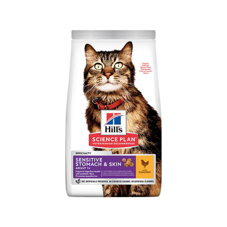 Hill’s SP Mide ve Deri Hassasiyeti Tavuklu Yetişkin Kedi Maması 1.5KG