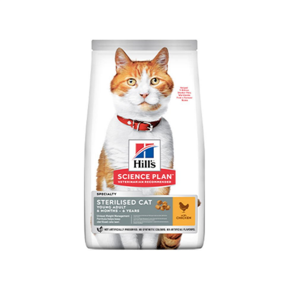 Hill’s SP Tavuklu Kısırlaştırılmış Yetişkin Kedi Maması 8+2KG