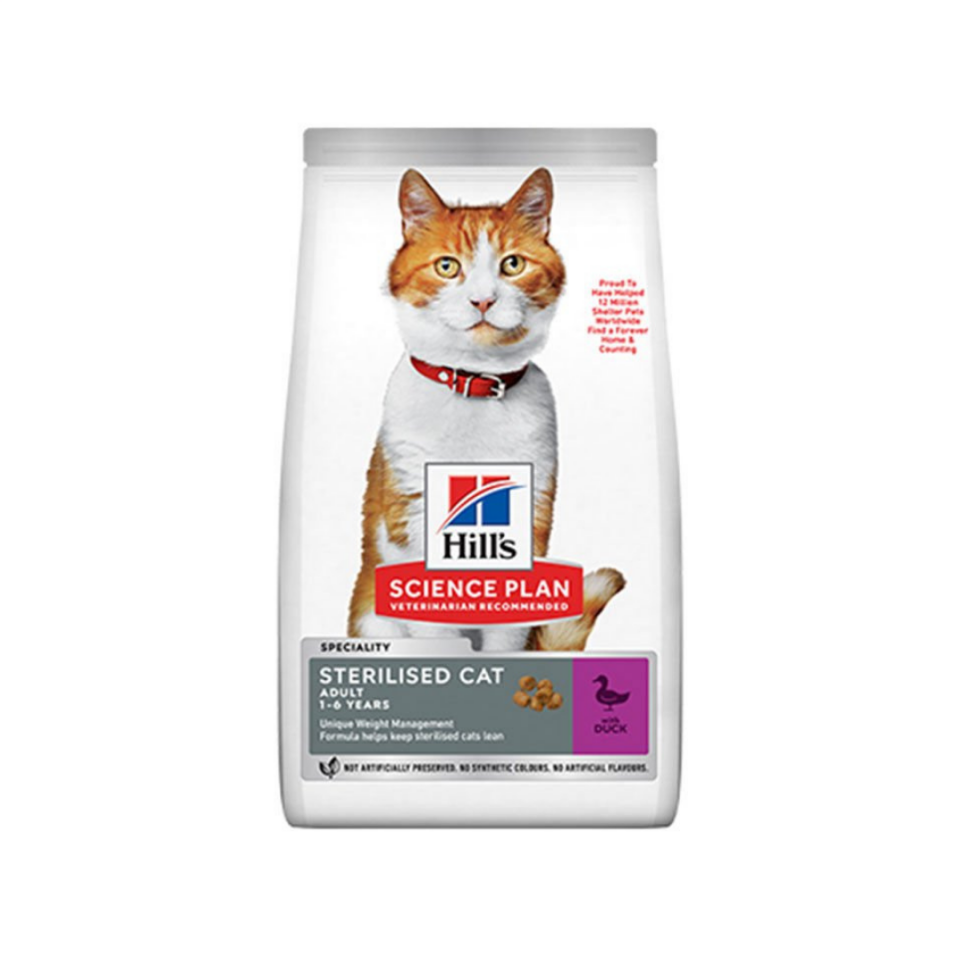Hill’s SP Ördekli Kısırlaştırılmış Yetişkin Kedi Maması 3KG