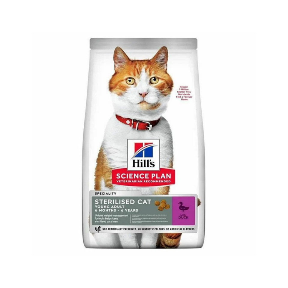 Hill’s SP Ördekli Kısırlaştırılmış Yetişkin Kedi Maması 8+2KG