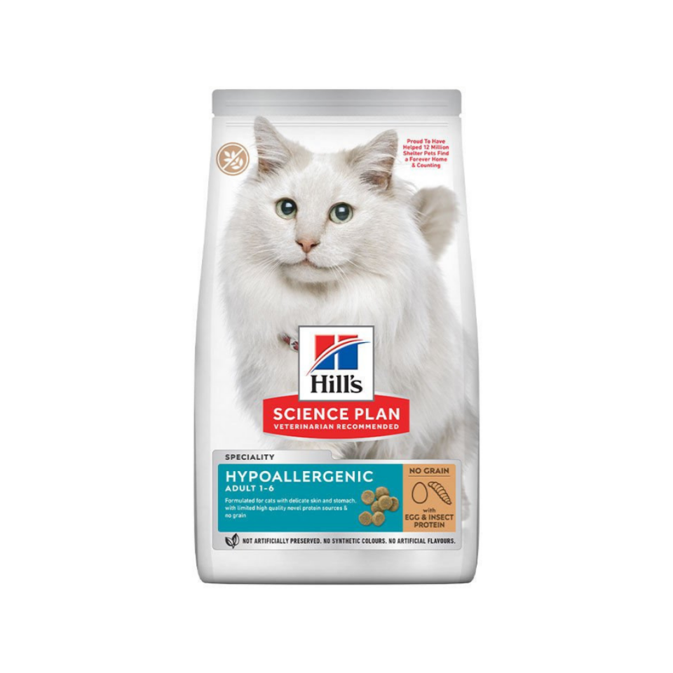 Hill’s SP Hipoalerjenik Yumurta ve İnsekt Proteinli Kedi Maması 1.5KG