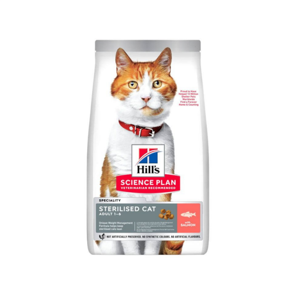 Hill’s SP Somon Kısırlaştırılmış Yetişkin Kedi Maması 3KG Avantajlı Paket