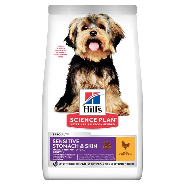Hill’s SP Mide ve Deri Hassasiyeti Tavuklu Küçük ve Mini Irk Yetişkin Köpek Maması 1.5KG