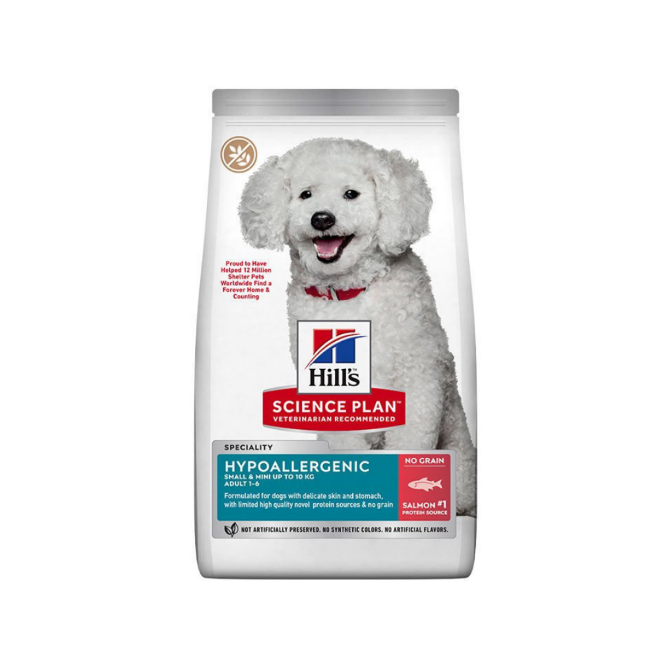 Hill’s SP Hipoalerjenik Tahılsız Somonlu Küçük ve Mini Irk Yetişkin Köpek Maması 1.5KG