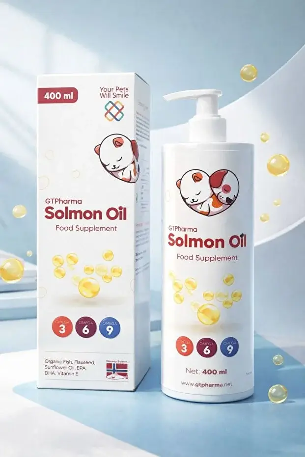 GTPHARMA Kedi & Köpek Balık (Somon) Yağı 400 ML