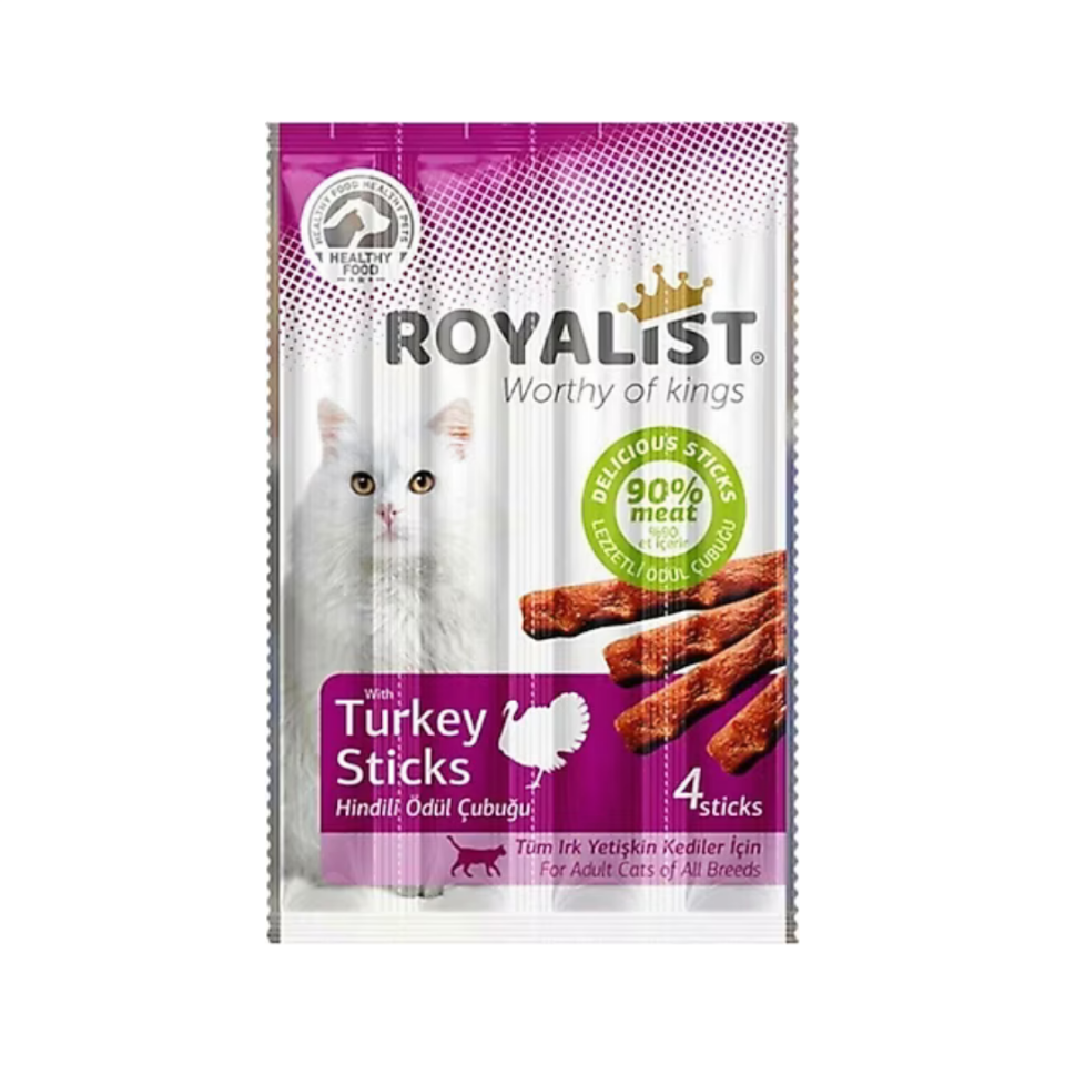 Royalist Hindili 4x5 gr Sticks Kedi Ödül Maması