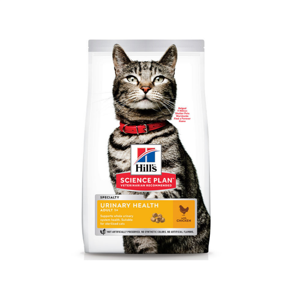 Hill’s SP Üriner Sağlık Tavuklu +1 Yetişkin Kedi Maması 1.5KG