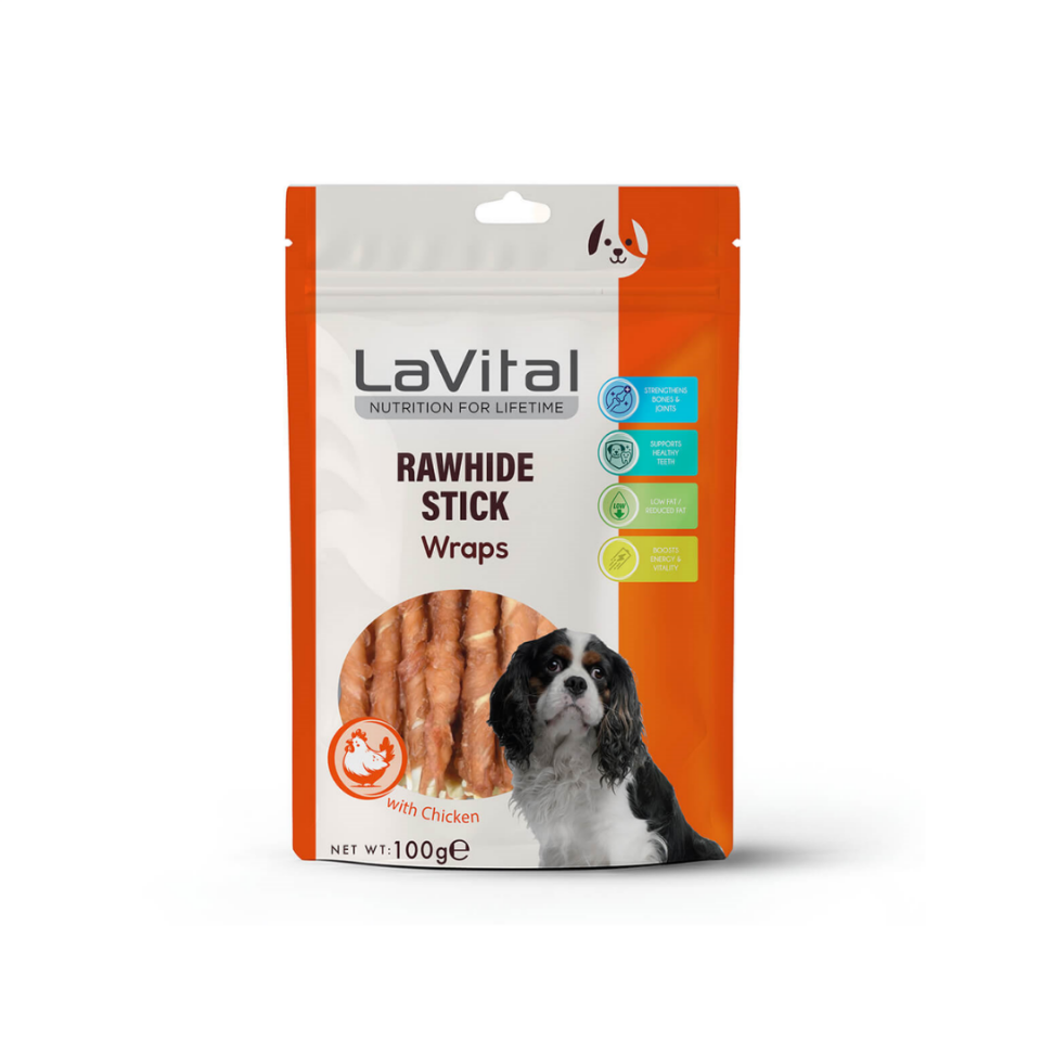 LaVital Tavuk Etli Sarılı Çubuk Köpek Ödülü 100g