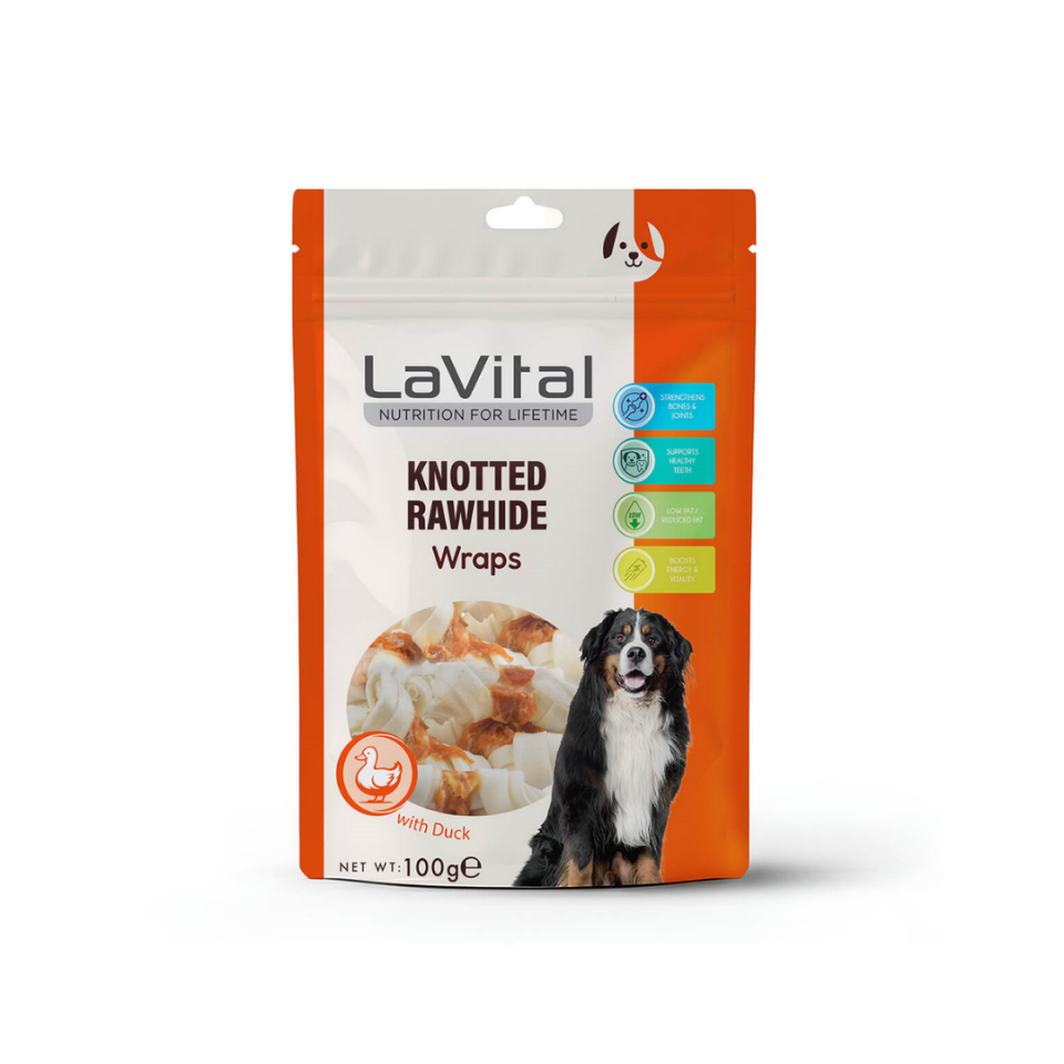 LaVital Ördek Eti Sarılı Kemik Köpek Ödülü 100g