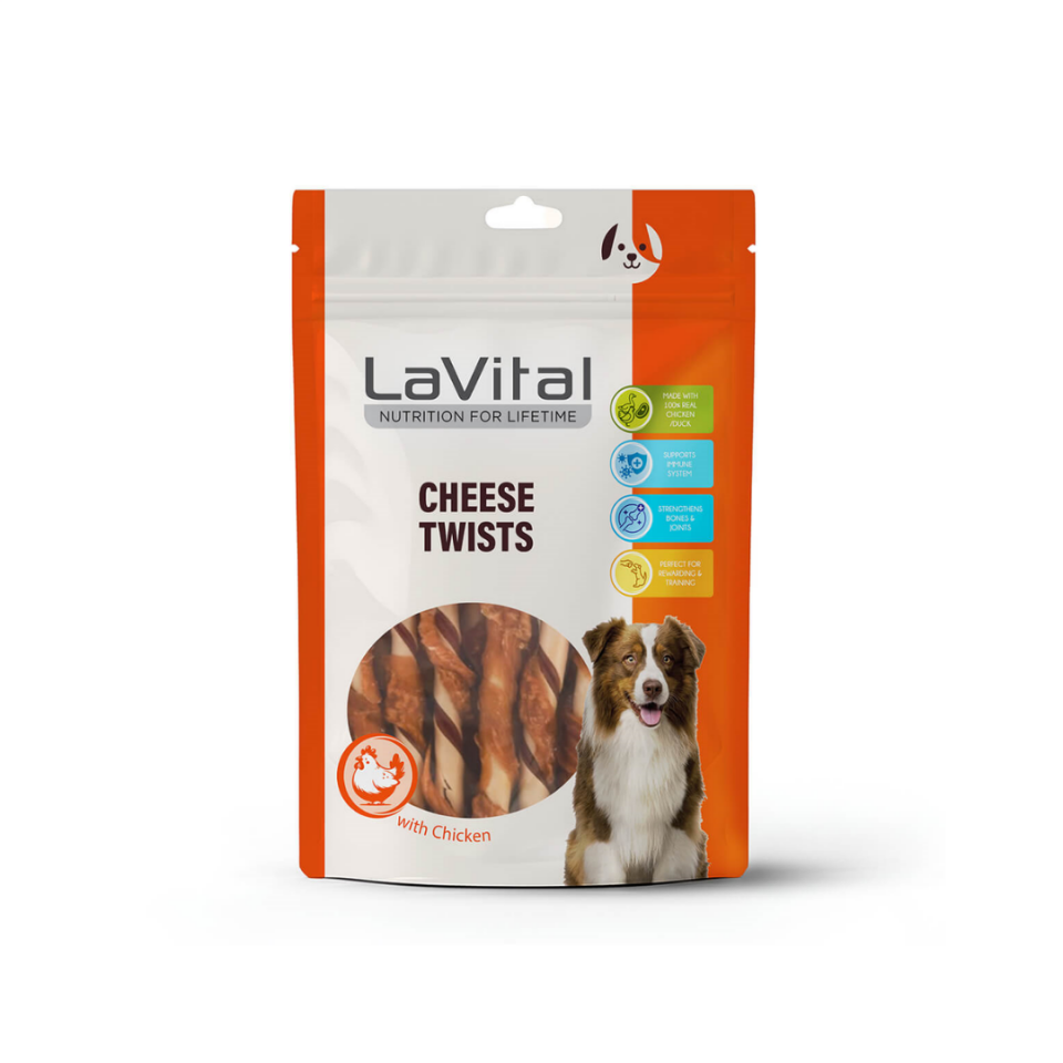 LaVital Tavuk ve Ördek Etli Peynirli Burgu Çubuk 100g