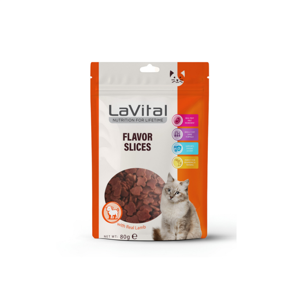 LaVital Flavor Slices Kuzulu Kedi Ödül Maması 80gr