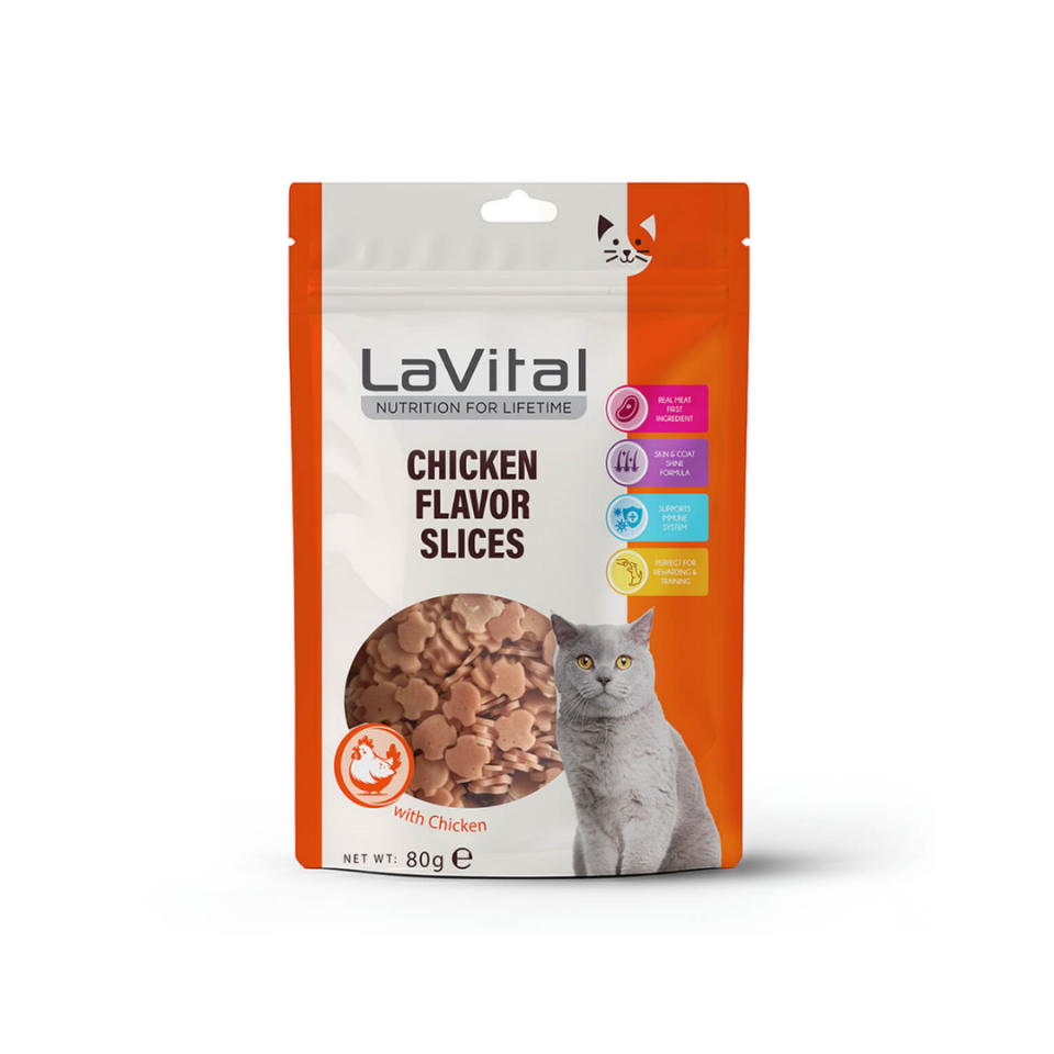 LaVital Kedi Ödül Maması Tavuklu 80gr