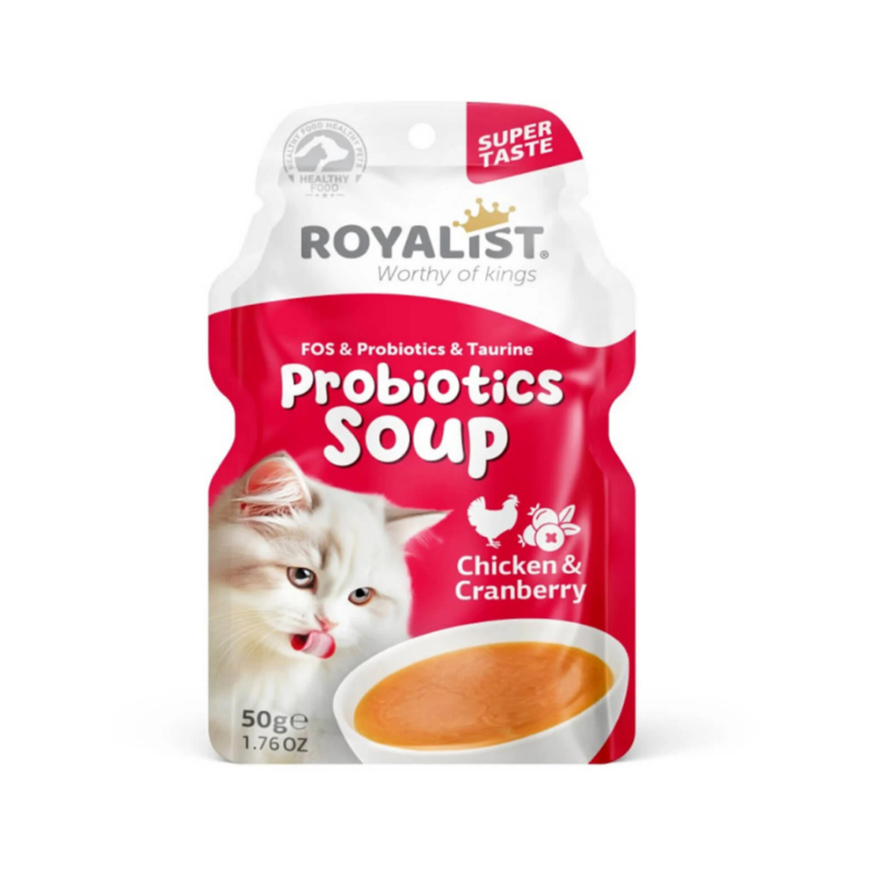 Royalist Cat Probiotics Soup Chicken & Cranberry Kedi Çorbası 50 Gr