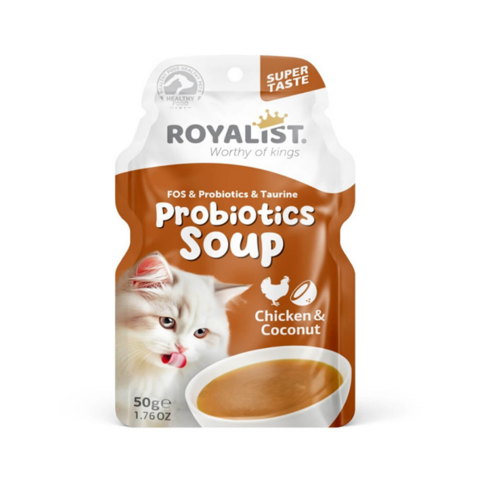 Royalist Cat Probiotics Soup Chicken & Coconut Kedi Çorbası 50 Gr