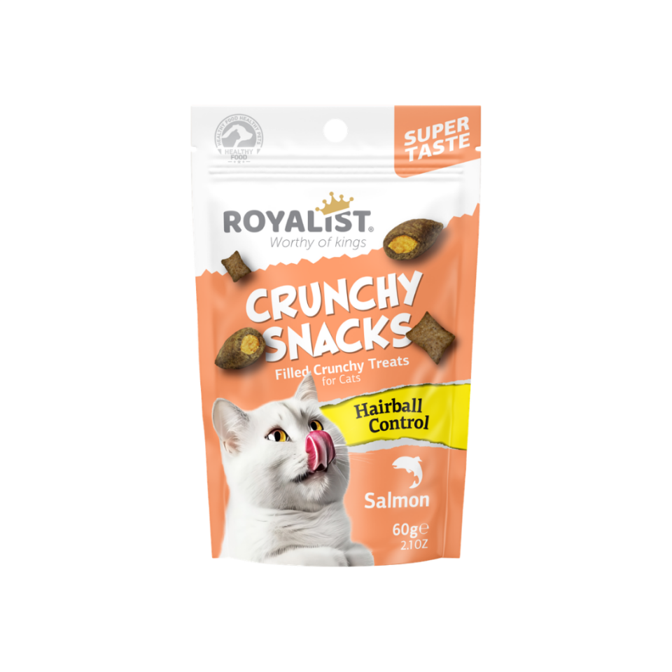 Royalist Crunchy Snacks / Salmon / Hairball Control 60Gr