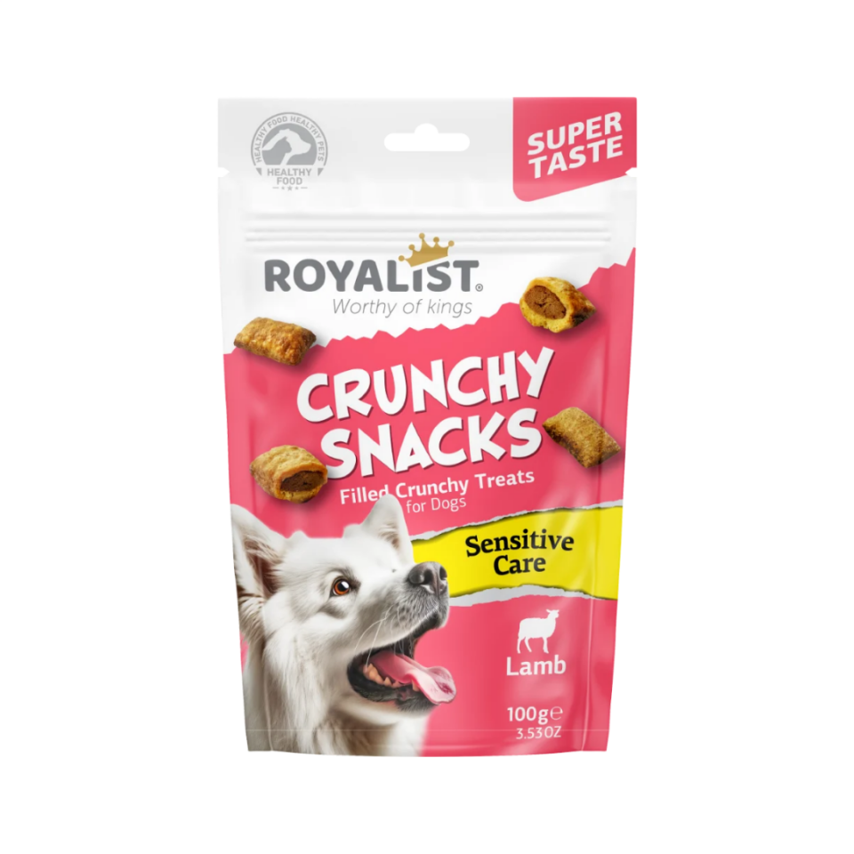 ROYALIST DOG CRUNCHY SNACKS LAMB/SENSITIVE CARE 100 GR