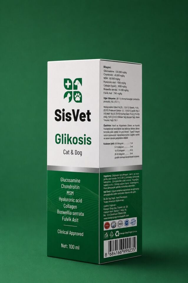 SisVet Glikosis Kedi Ve Köpek Vitamini